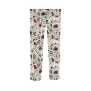 NEW KICKEE men's pajama pants in aloe christmas dogs
